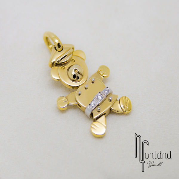 Orsetto pomellato oro giallo outlet